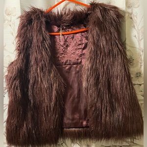 Express Faux Fur Vest
